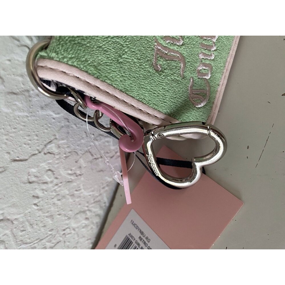Juicy Couture Retro Green Juicy Girl Rule Card Case Wallet Patches FOB‎ & Charm - Picture 5 of 8